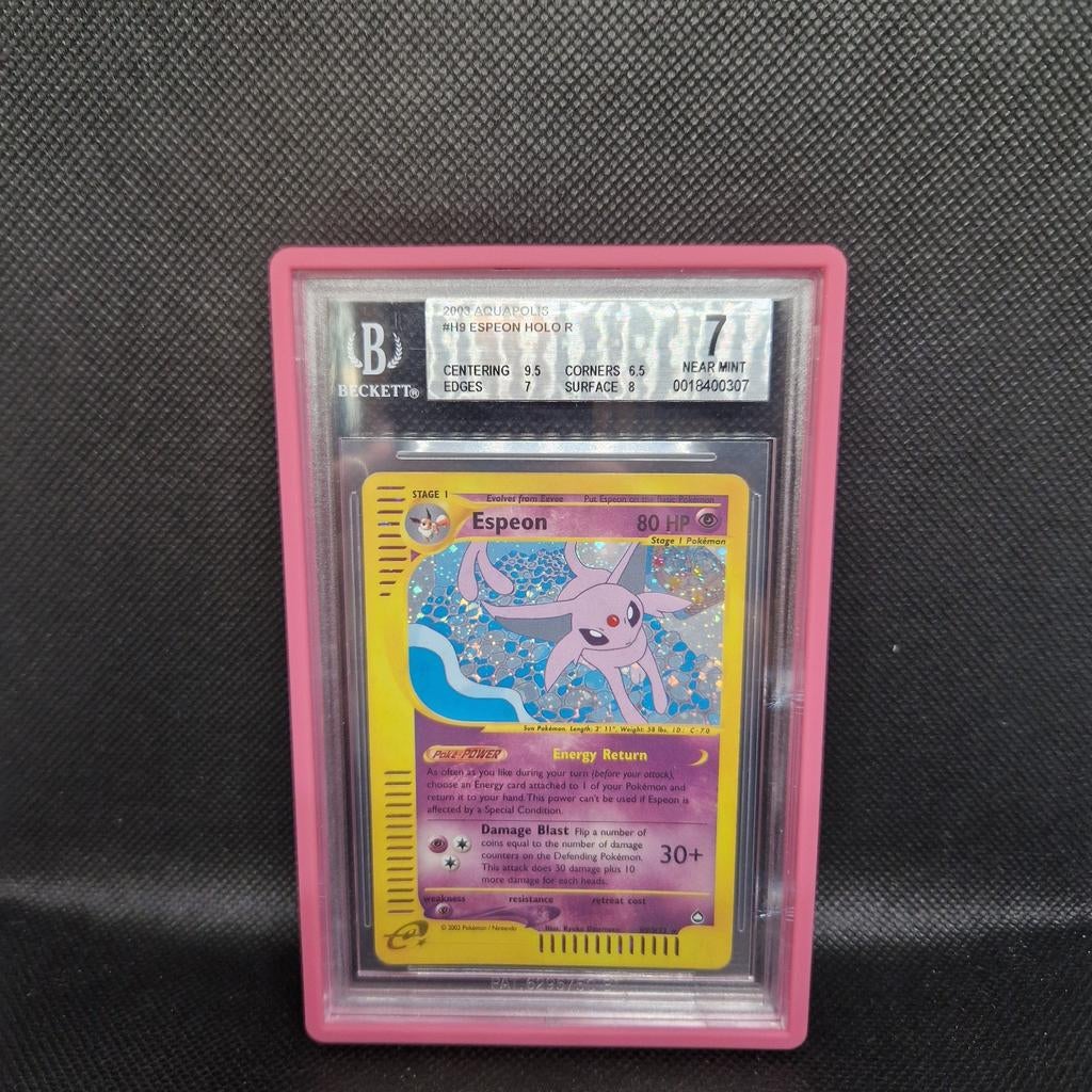 Espeon Holo Aquapolis BGS 7, Enlèvement ou Envoi