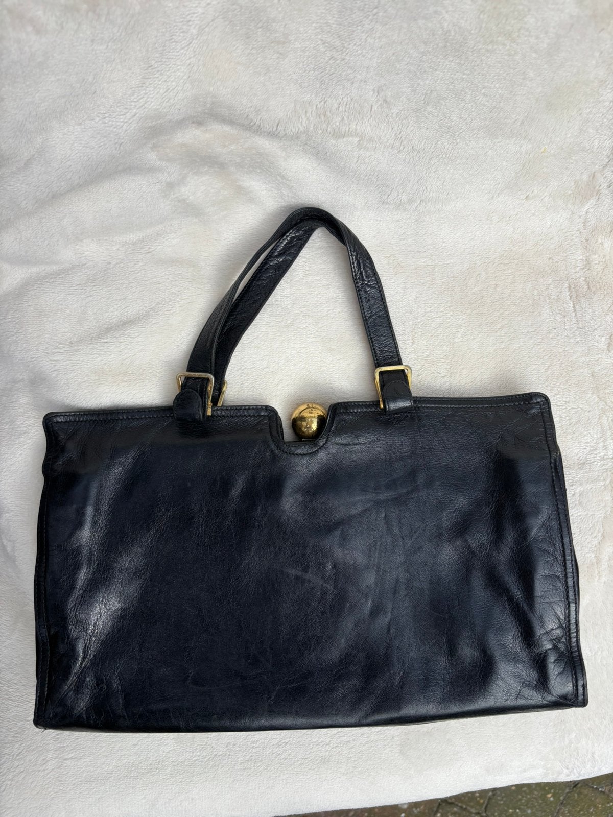Bottega Veneta vintage leren handtas, Ophalen of Verzenden, Gebruikt, Avondtasje