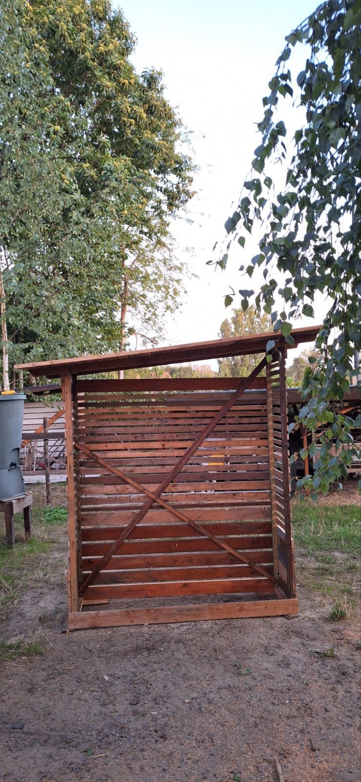Houtopslag - afdakje - schuurtje, Jardin & Terrasse, Stockage & Armoires de jardin, Enlèvement