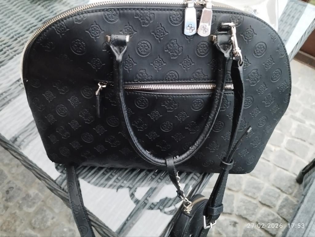 Guess handtas origineel, Ophalen of Verzenden, Zo goed als nieuw, Zwart, Handtas