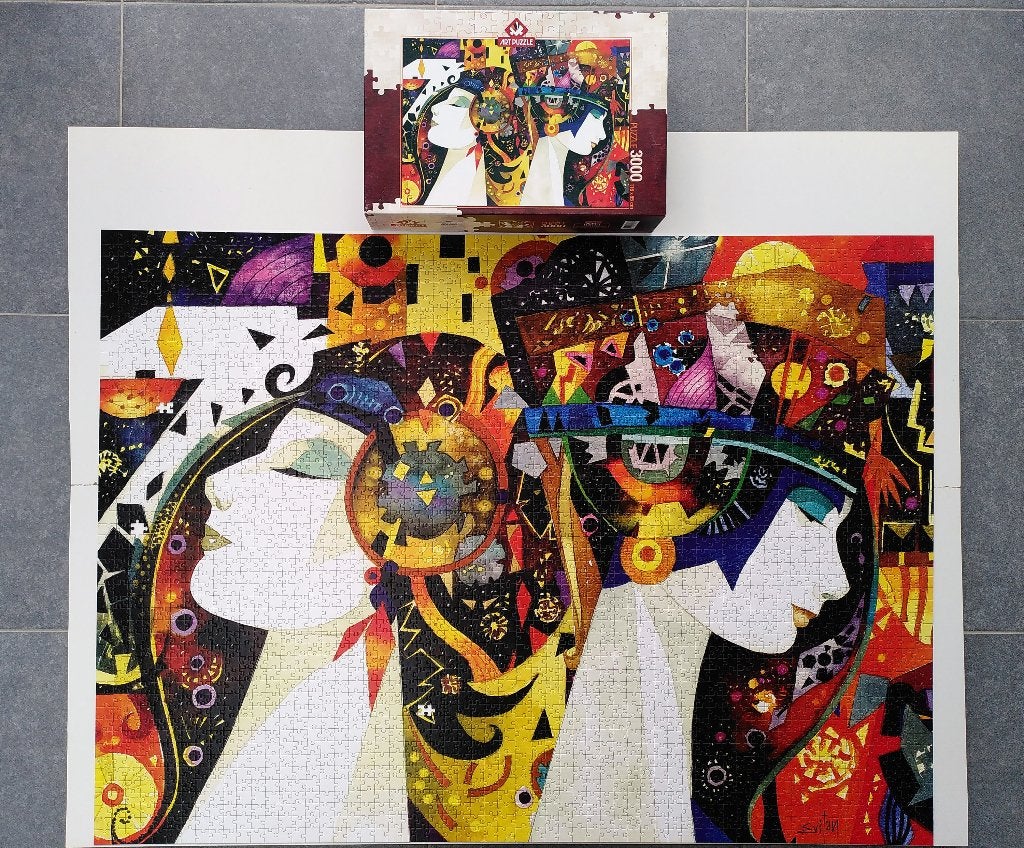 Puzzle 3000 pièces Art Puzzle - Obstinacy and Arrogance, Enlèvement ou Envoi, 500 à 1500 pièces, Utilisé, Puzzle