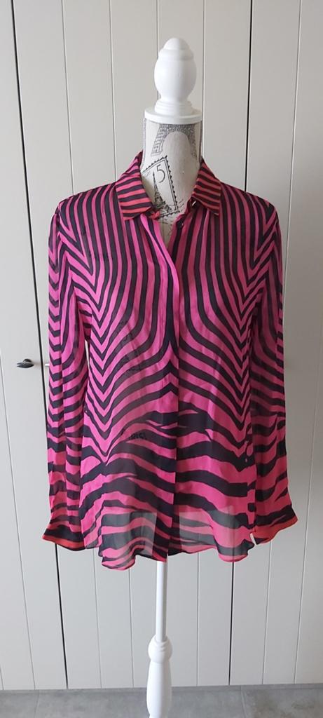 Prachtige blouse van Just Cavalli maat S/M, Ophalen of Verzenden, Zo goed als nieuw, Roze, Maat 36 (S)