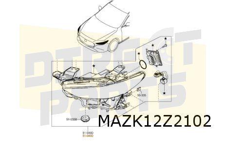 Mazda 3 (3/19-) Koplamp Rechts (LED/adaptief) Origineel! BCP, Neuf, -, -, Mazda
