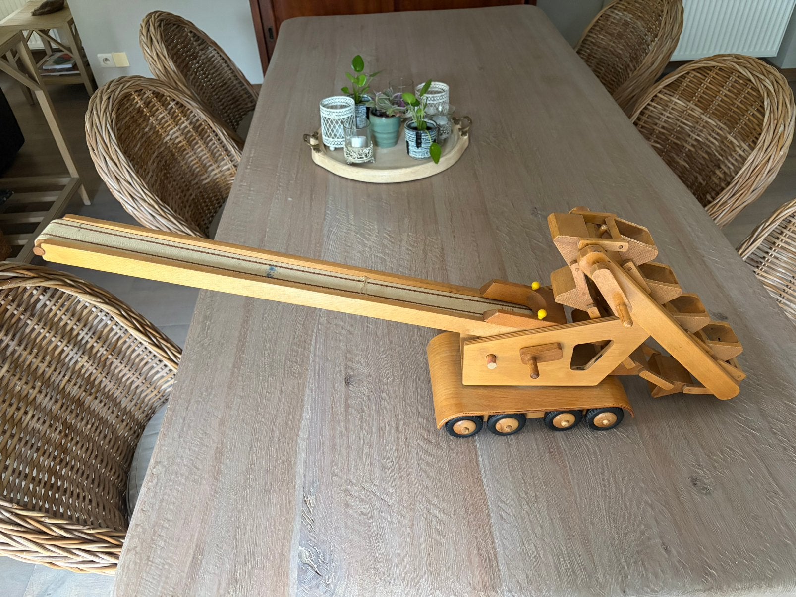 Houten speelgoedkraan, Ophalen of Verzenden, Gebruikt