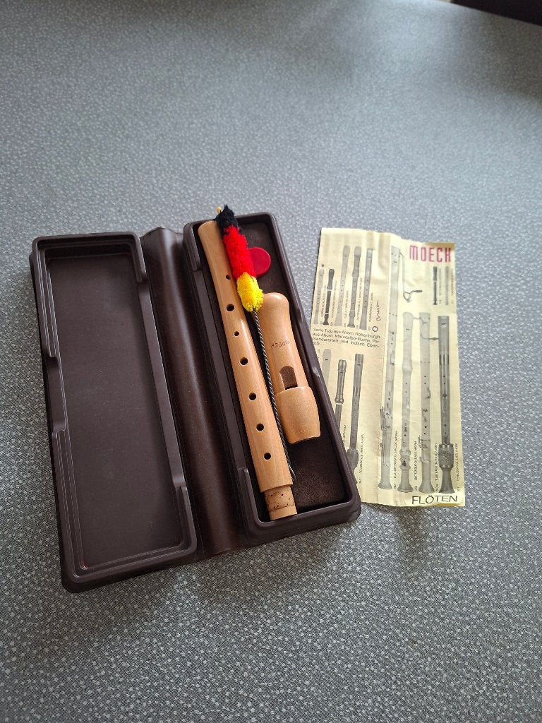 FLÛTE À BEC Soprano « Moeck », Musique & Instruments, Enlèvement, Utilisé, Soprano ou Sopranino, Avec valise, étui ou housse