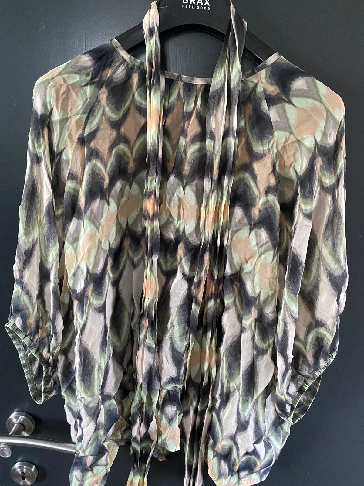 Doorschijnende blouse Summum, maat 44, Ophalen of Verzenden, Zo goed als nieuw, Maat 42/44 (L), Groen