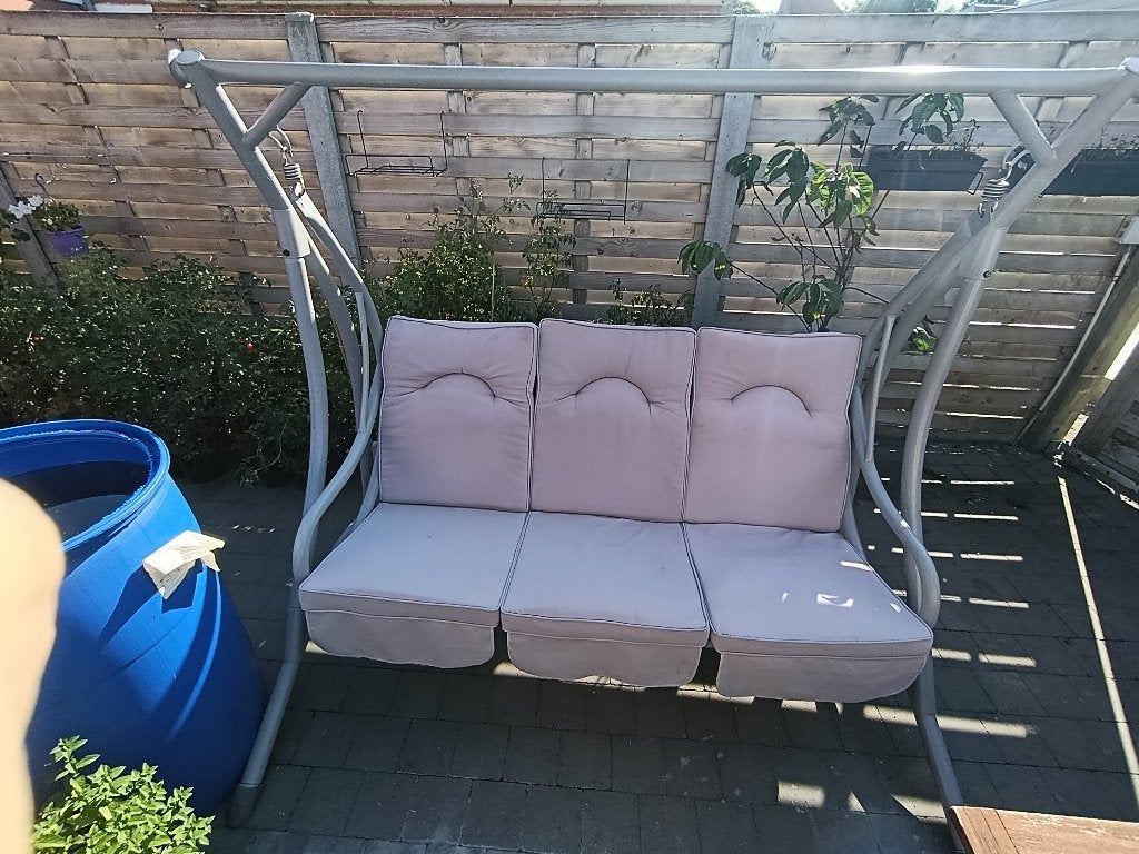 Tuinschommelbank, Ophalen, Gebruikt, Metaal, Schommelbank
