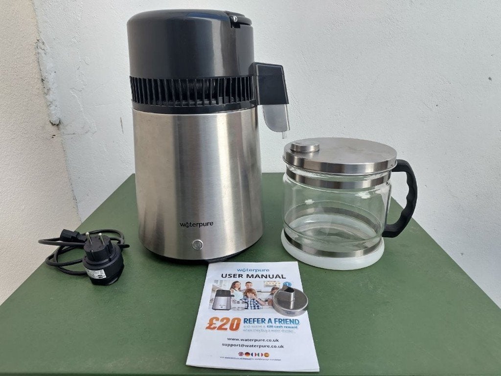 4L Waterdestilleerapparaat RVS WaterPure, Elektronische apparatuur, Waterkokers, 2 liter of meer, Ophalen, Gebruikt