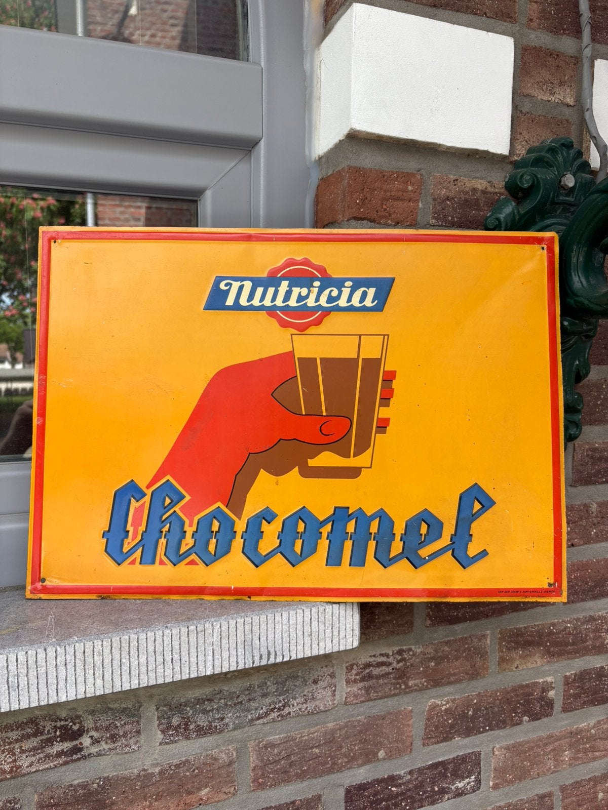 Reclamebord chocomel, Verzamelen, Merken en Reclamevoorwerpen, Ophalen of Verzenden, Zo goed als nieuw, Reclamebord