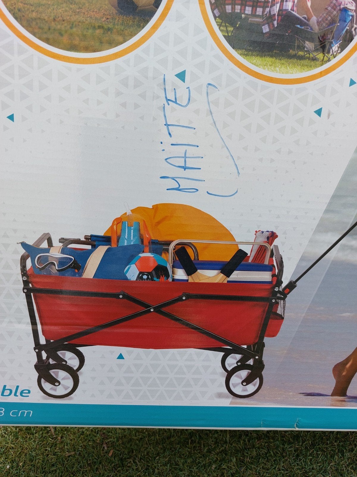 Chariot de plage, Enlèvement