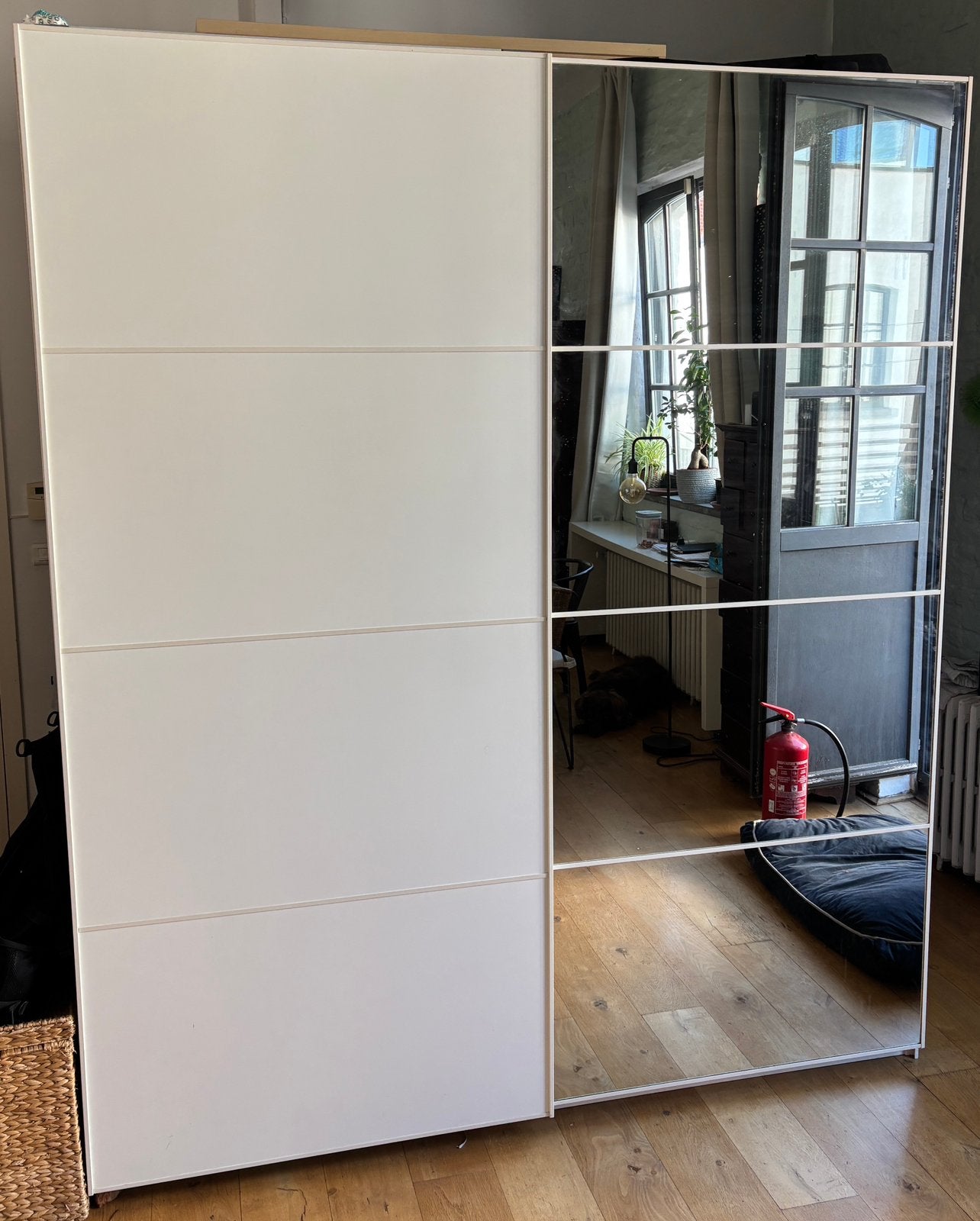 Armoire porte coulissante, Maison & Meubles, Armoires | Penderies & Garde-robes, 200 cm ou plus, Avec tablette(s), Enlèvement
