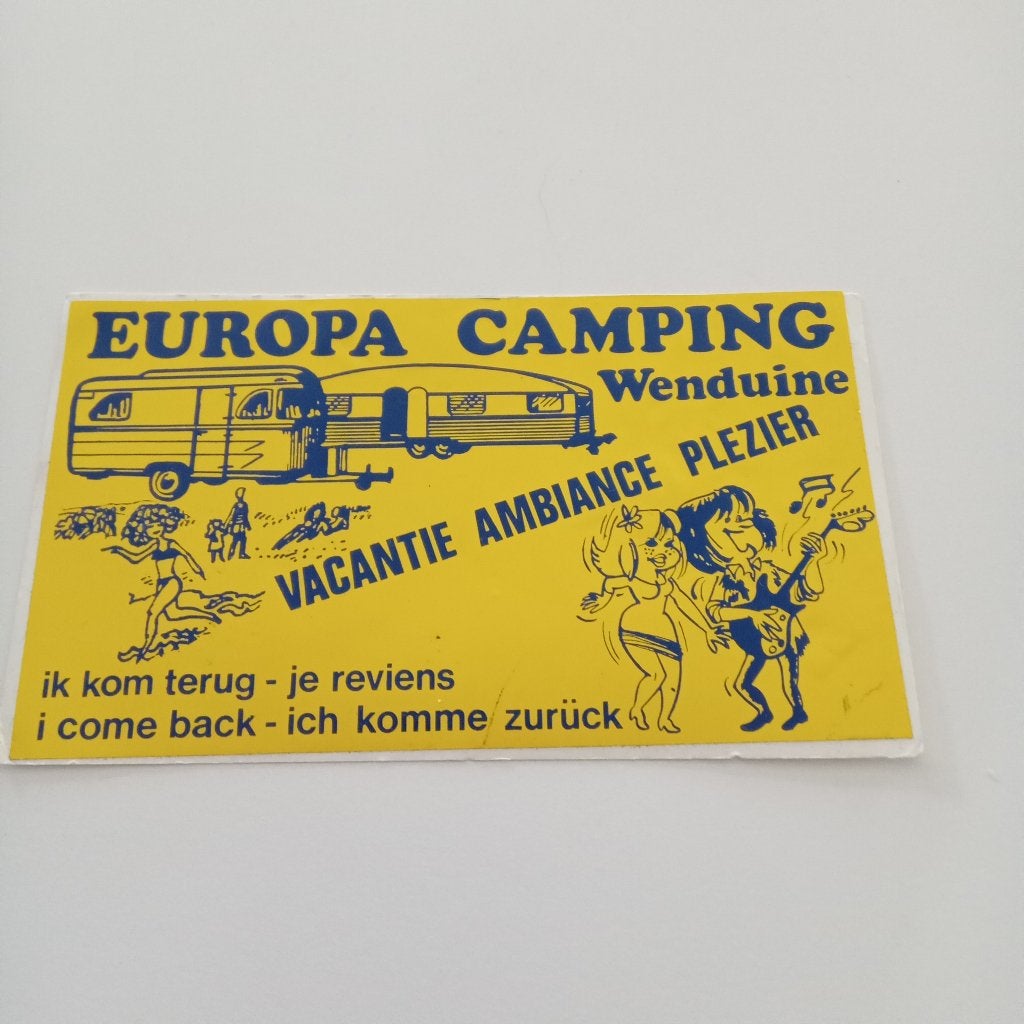 STICKERS --CAMPING EUROPA-WENDUINE, Envoi
