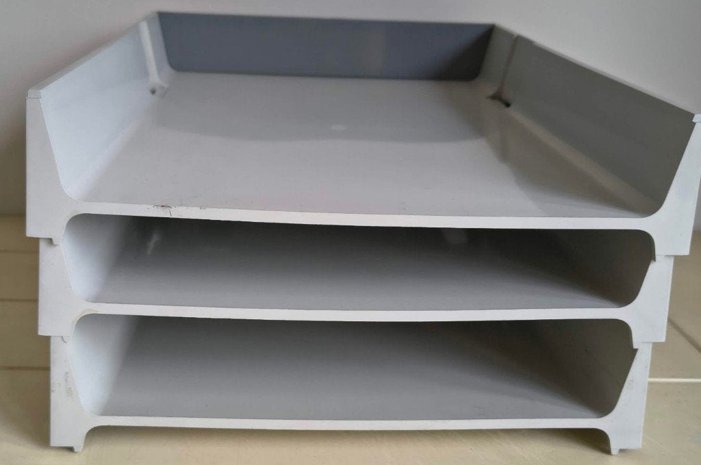 Vintage stapelbare brievenbakken LYNX – 3 – Made in France, Enlèvement ou Envoi, Comme neuf