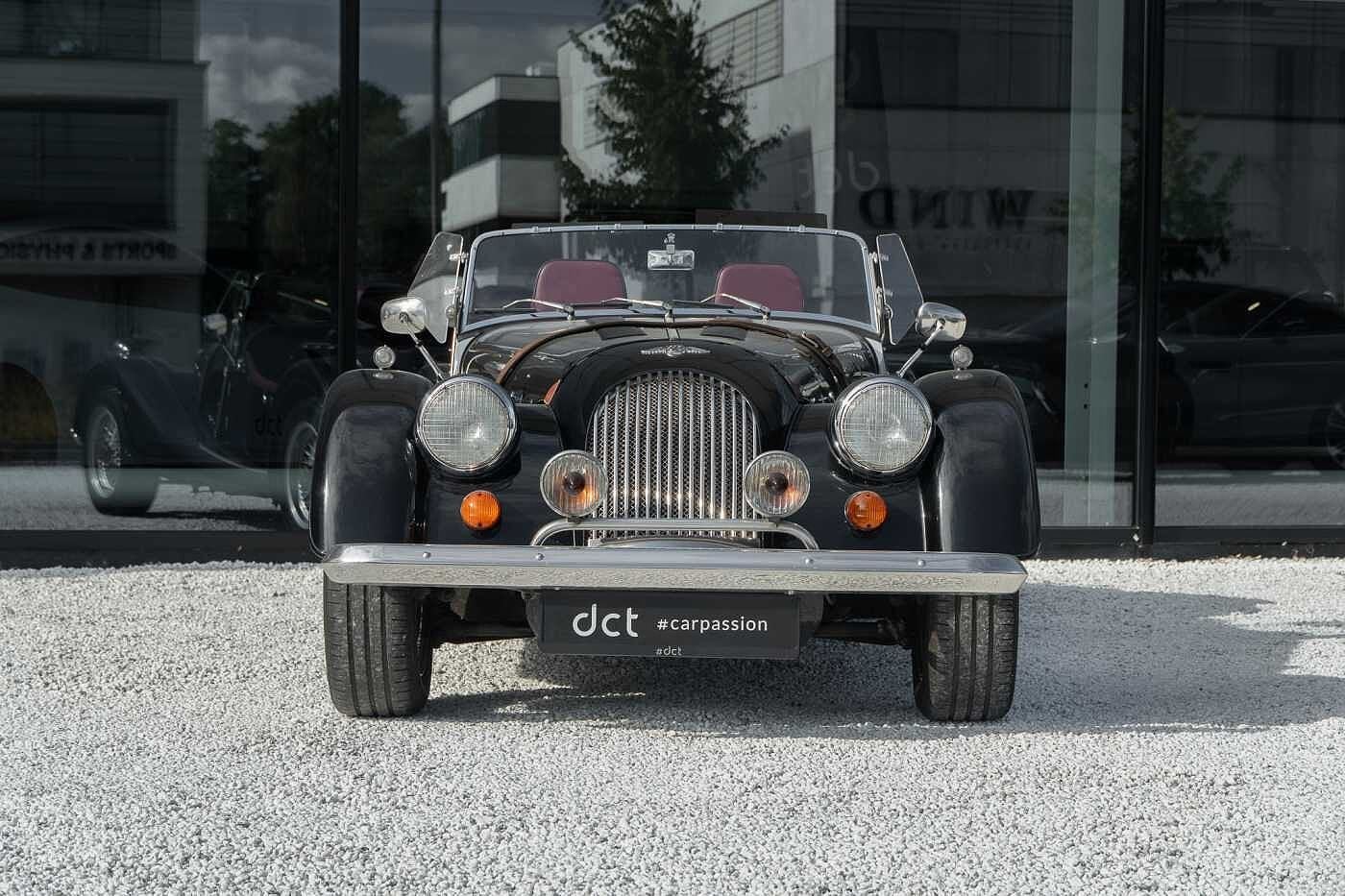 Morgan 4/4 Low Line very nice condition! Low mileage!, Zwart, Leder, Handgeschakeld, Lederen bekleding