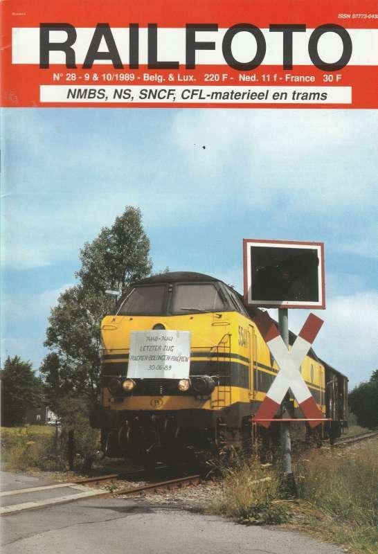 Railfoto 28 9/10 1989, Enlèvement ou Envoi, Neuf, Livre, Revue ou Catalogue, NS