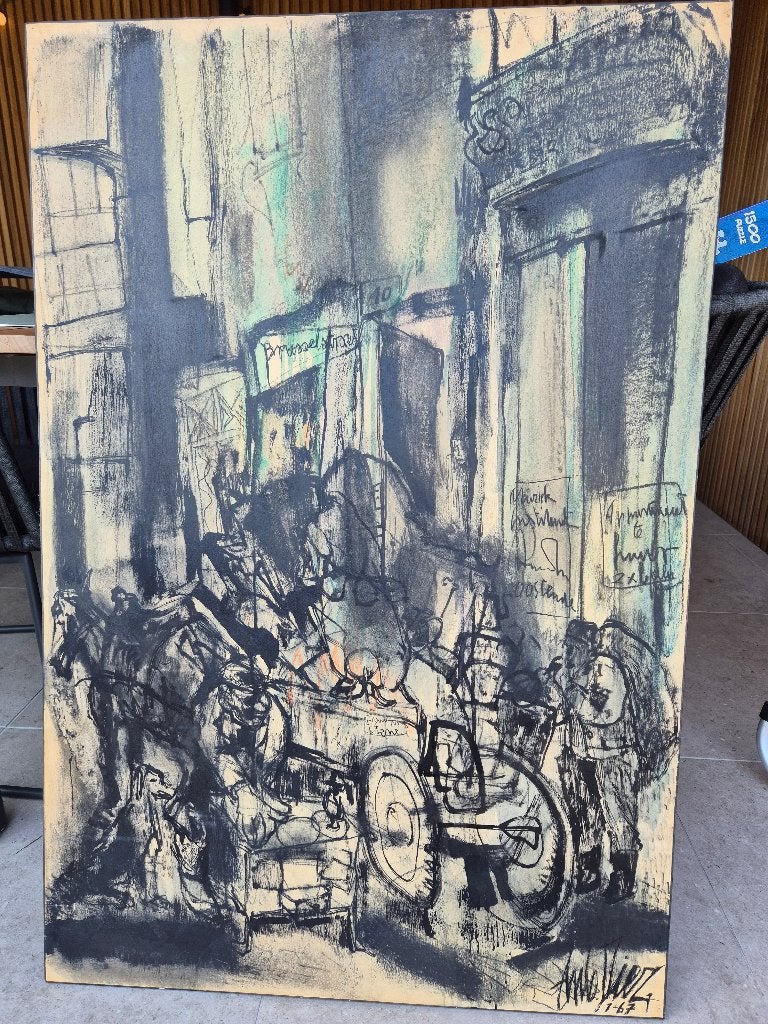 Schilderij, Antiquités & Art, Autres techniques, Panneau, Enlèvement, Autres styles