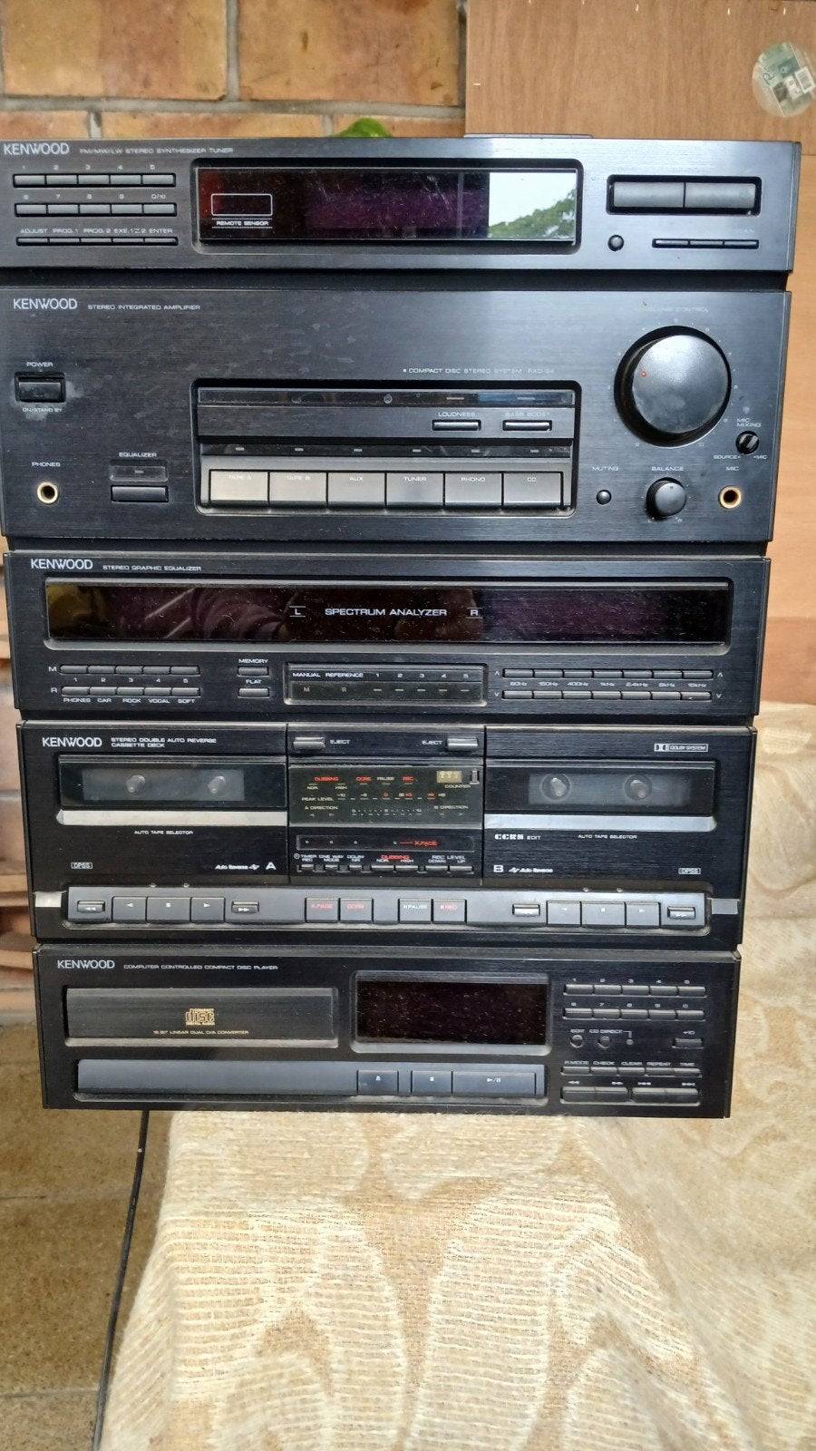 Kenwood stereo, Gebruikt, Tuner of Radio, Microset, Ophalen