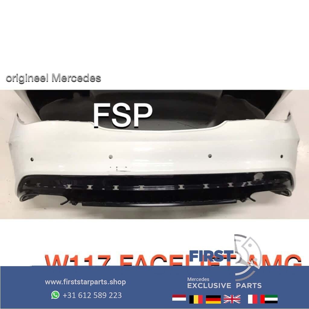 W117 X117 CLA AMG Achterbumper origineel Mercedes + diffuser, Arrière, Utilisé, -, -