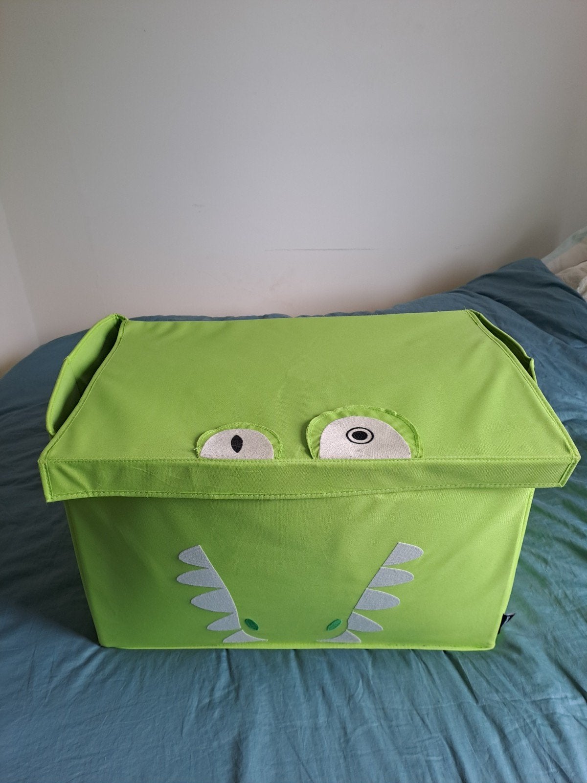 Granf coffre de rangement 6040x40 cm en tissu Les Déglingos, Enfants & Bébés, Meuble de rangement, Autres marques, Utilisé, Avec couvercle