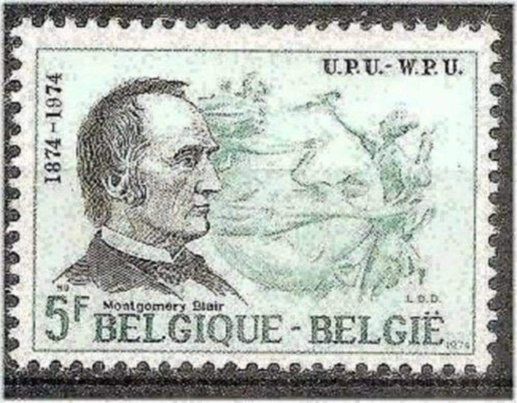 Belgie 1974 - Yvert 1725/OBP 1729 - Eeuwfeest Wereldpos (PF), Verzenden, Postfris, Postfris