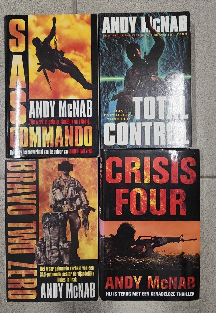 26 boeken van schrijver Andy McNab, Livres, Enlèvement, Comme neuf, Andy McNab