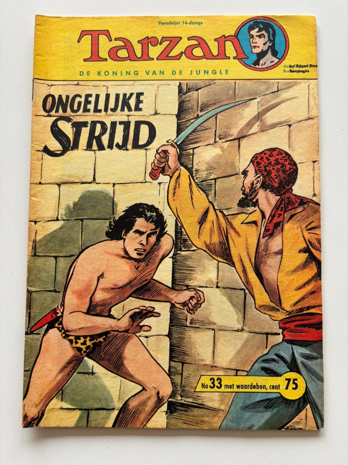 Tarzan strip nr 33 Ongelijke strijd, Eén comic, Ophalen, Gelezen