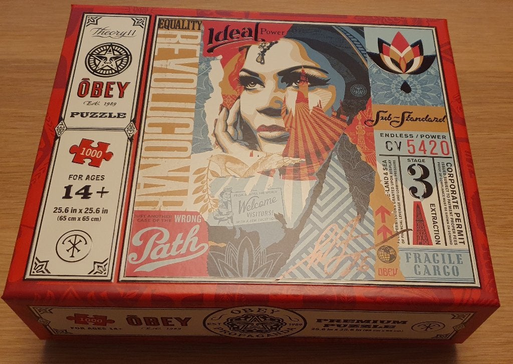Shepard Fairey (Obey): puzzel in luxe verpakking, gesigneerd, Ophalen of Verzenden, Gesigneerd