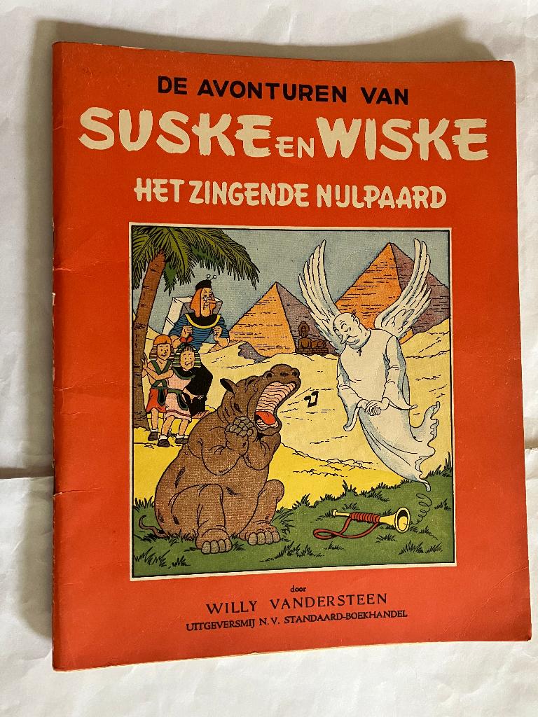 Suske en Wiske n 12 Het Zingende Nijlpaard ( 2e druk 1951 ), Gelezen, Willy Vandersteen, Eén stripboek, Ophalen of Verzenden
