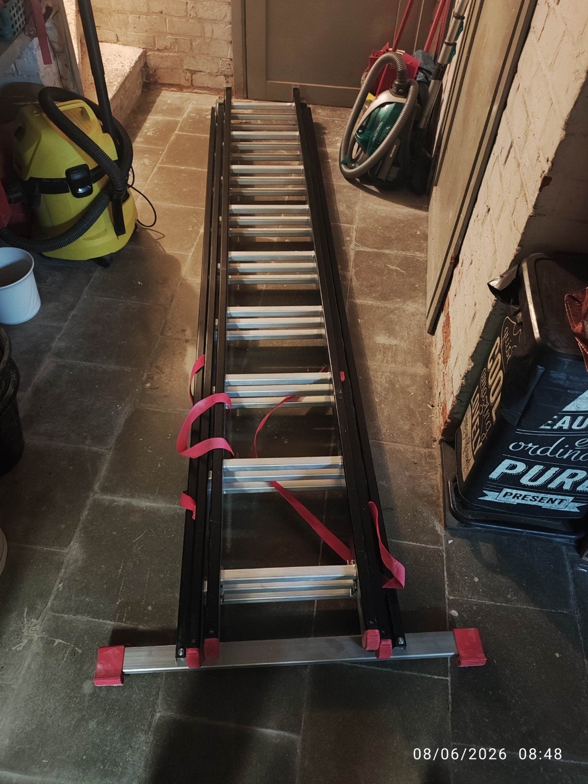 Échelle transformable Alpos 3x9 marches (H trav. max 6,81 m), Bricolage & Construction, Pliable ou rétractable/escamotable, Comme neuf