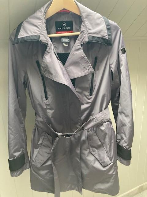 Victorinox Trench coat (ideaal voor tussenseizoen) maat S, Gris, Taille 36 (S), Victorinox, Comme neuf