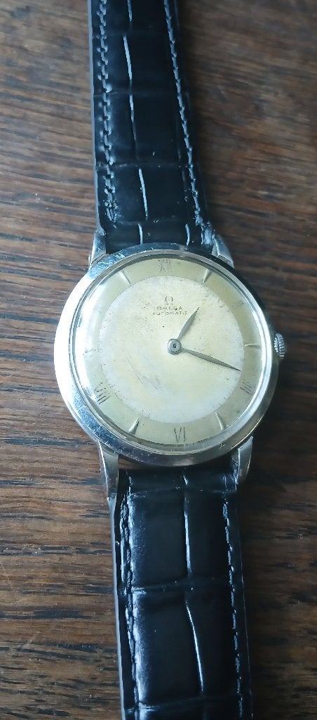 Omega Automaat, Handtassen en Accessoires, Horloges | Antiek, Ophalen, Staal, Met bandje, Polshorloge