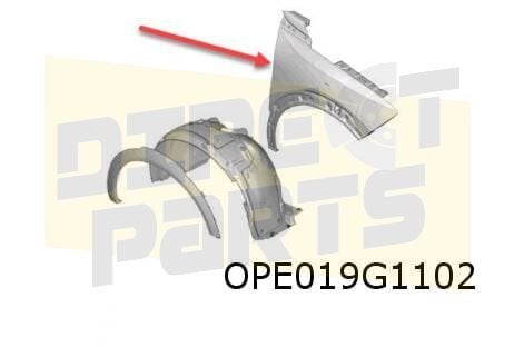 Opel Mokka (11/20-) voorscherm Rechts Origineel! 9845206180, Neuf, -, -, Garde-boue