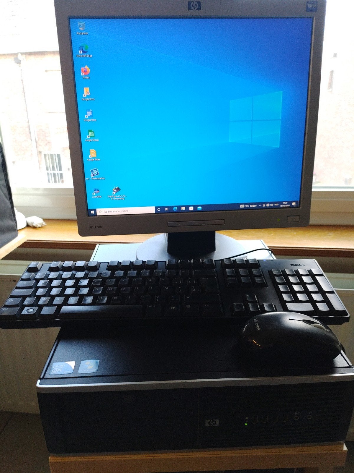 hp desktop Intel Core I5 8Gb 200GB HD, Ophalen, Hp, HDD, Met monitor