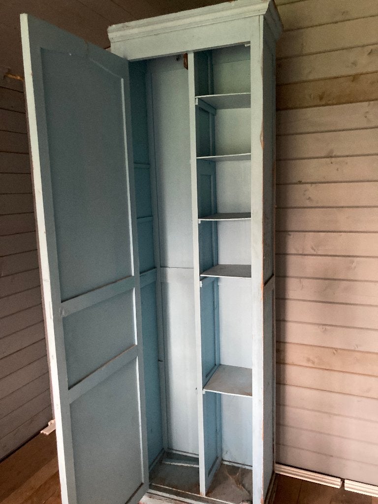 antieke houten locker kleerkast, Ophalen