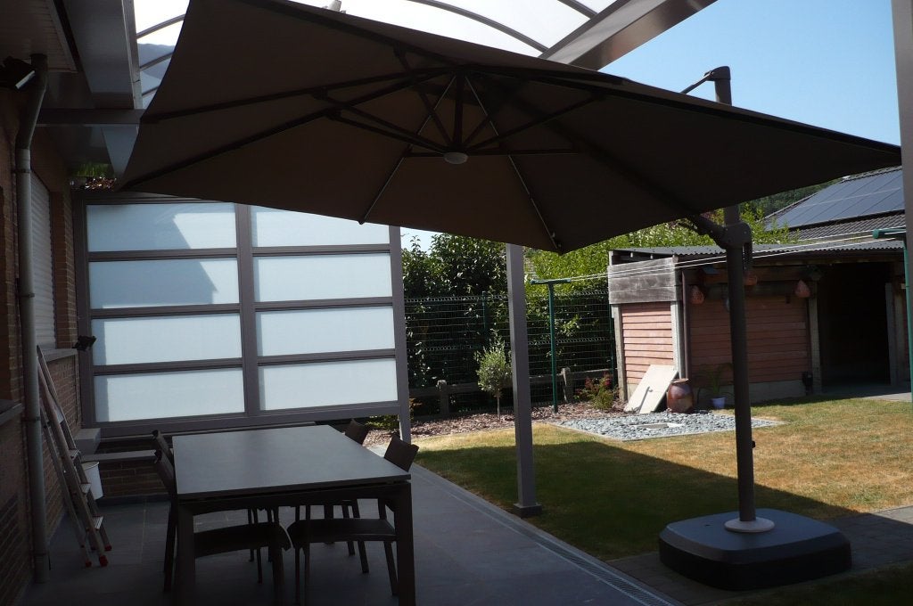 PARASOL SUNNY, Tuin en Terras, Ophalen, Kantelbaar, 2 tot 3 meter, Zweefparasol