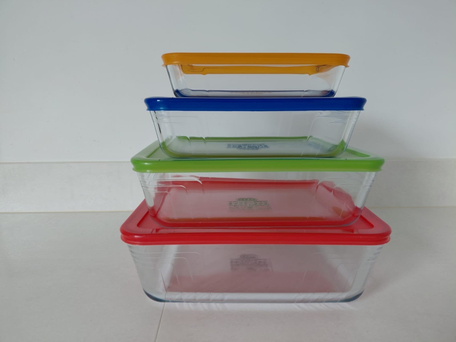 Set van 4 Pyrex Cook and Freeze overschalen, Ophalen, Nieuw, Glas, Schaal of Schalen