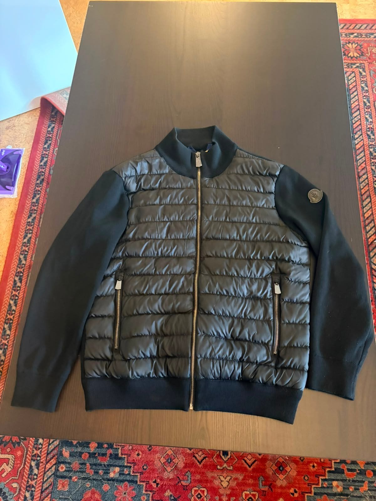 Moncler Hybrid Puffer/Knit Vest - Zwart - Maat, Kleding | Heren, Moncler, Maat 48/50 (M), Zwart, Nieuw