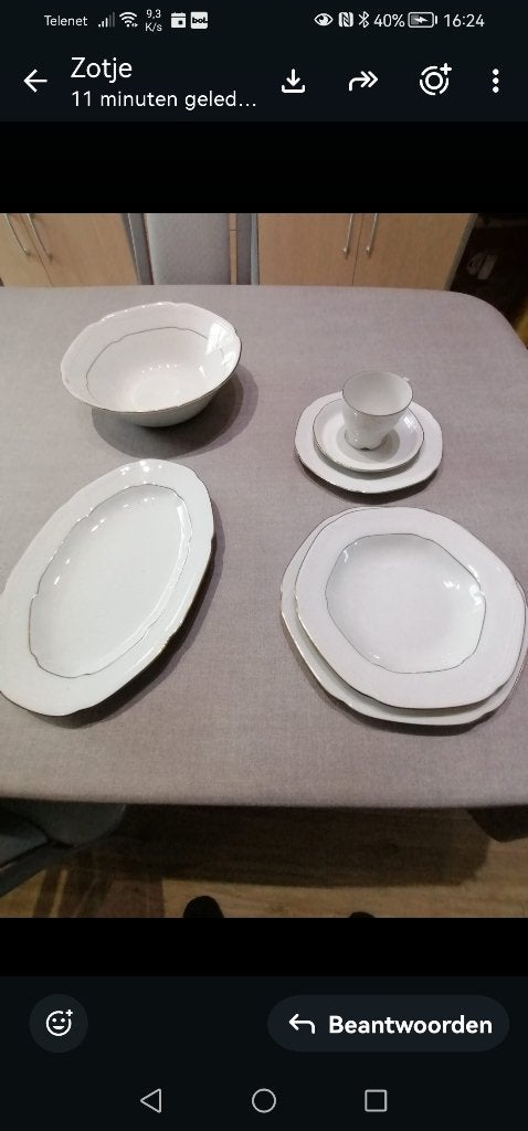 Eetservies, Service complet, Enlèvement, Utilisé, Classique