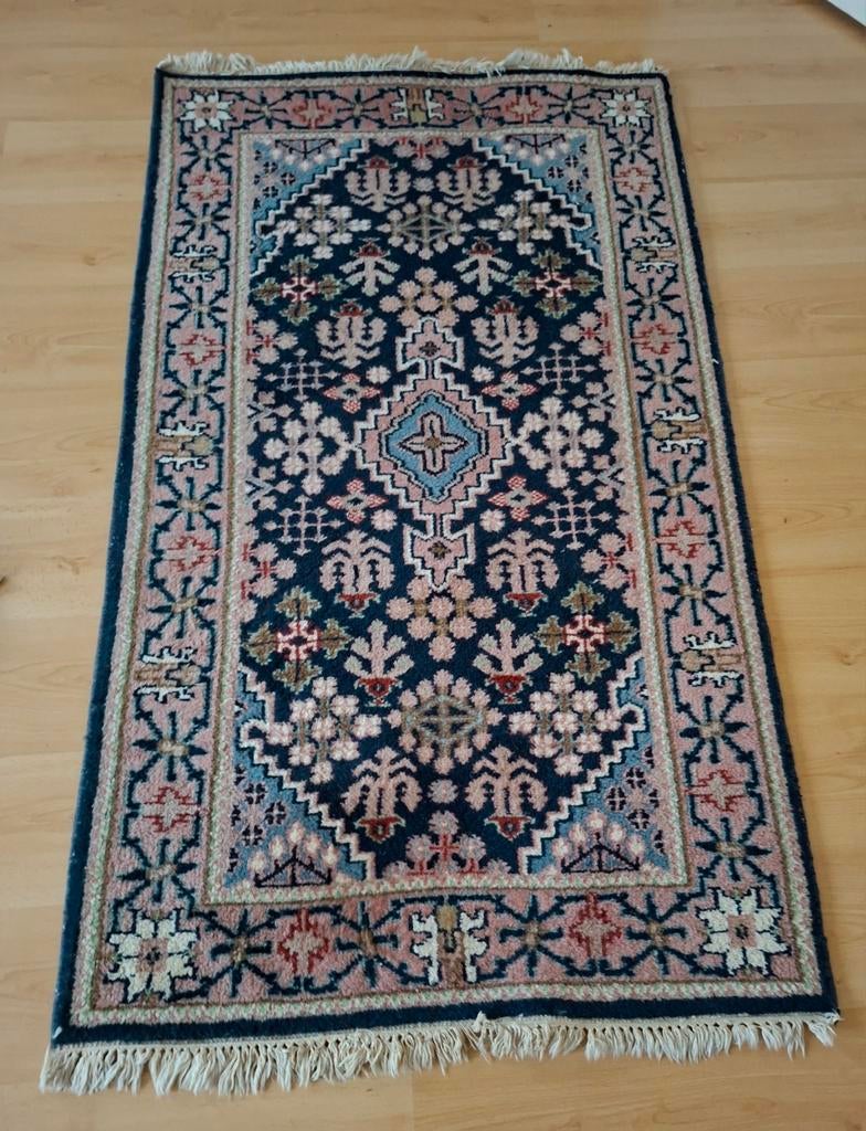 Vintage Handgeknoopt Persisch Tapijt 160 x 94cm. Goede Staat, Huis en Inrichting, Ophalen of Verzenden