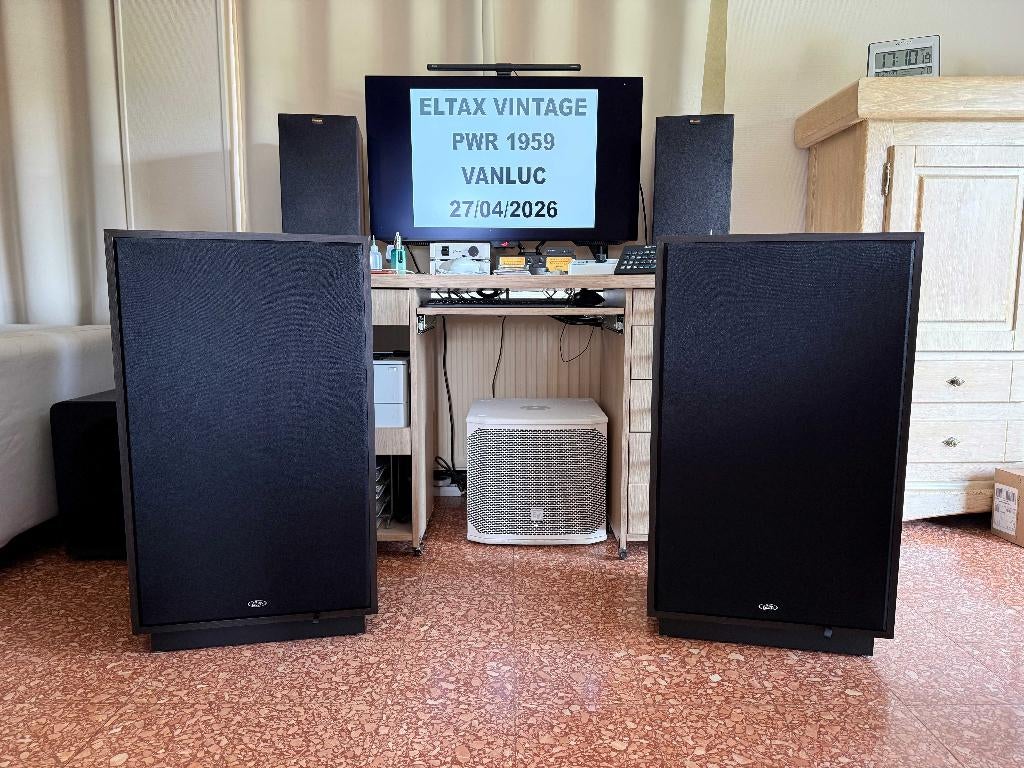 Eltax Vintage PWR 1959 luidspreker (paar), Audio, Tv en Foto, Luidsprekerboxen, Overige merken, Nieuw, Ophalen of Verzenden, 120 watt of meer