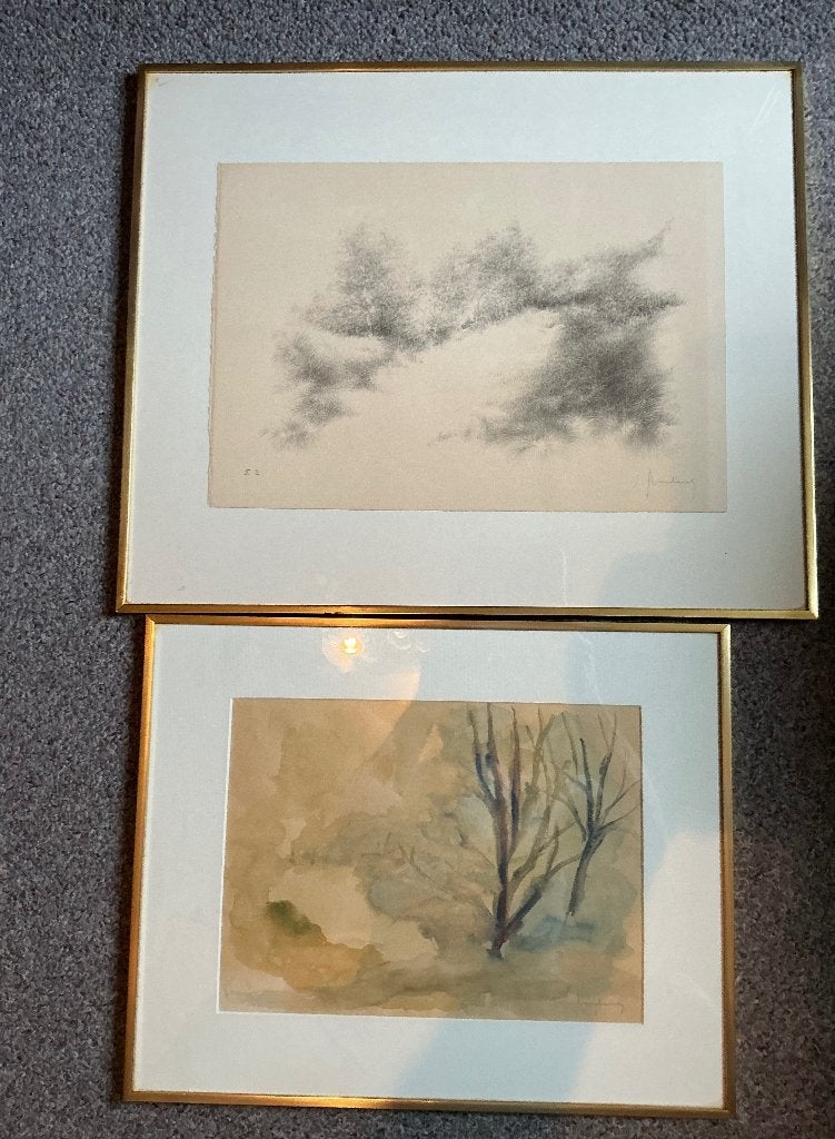 Schilderijtjes, Paysages, Enlèvement, Lithographie, Encadré