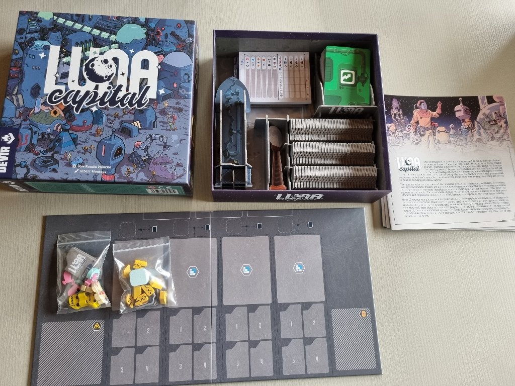 gezelschapsspel Luna Capital, Hobby en Vrije tijd, Een of twee spelers, Ophalen of Verzenden, Gebruikt