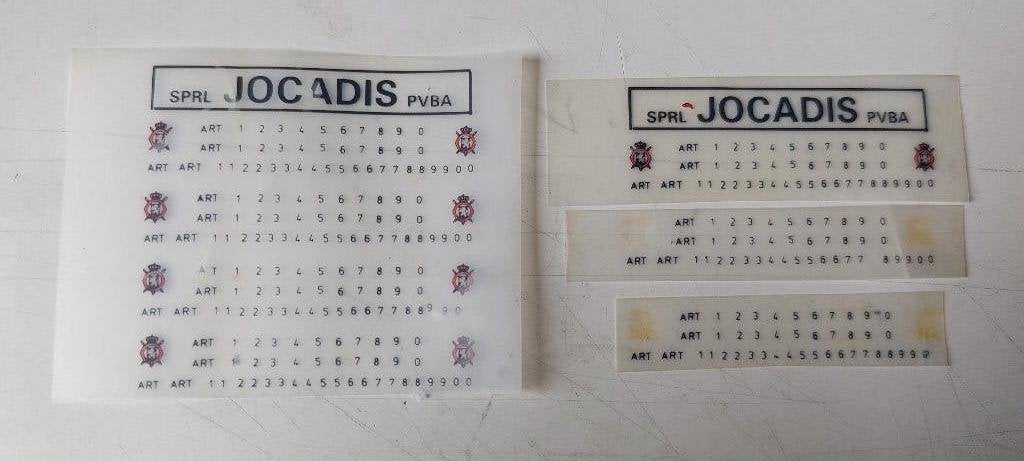 SNCV/NMVB JOCADIS SET TRANSFERT POUR TRAM ART, Collections, Trains & Trams, Envoi, Comme neuf, Tram, Modèle réduit