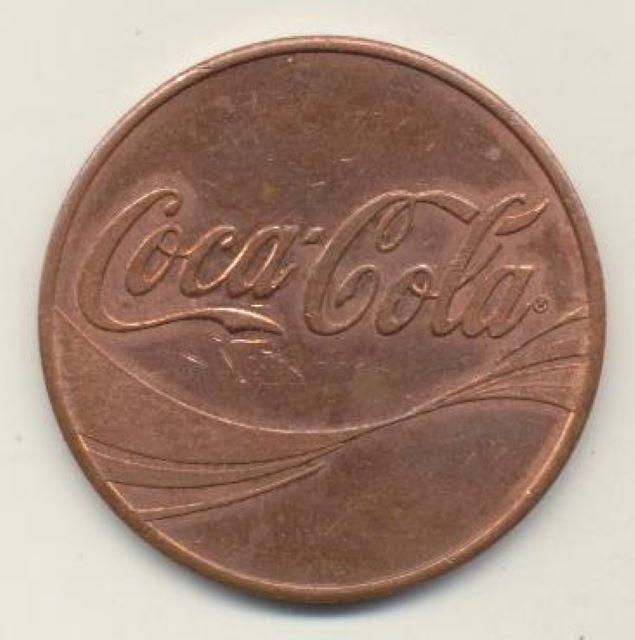 (r7) Coca Cola, jeton, Collections, Envoi, Utilisé