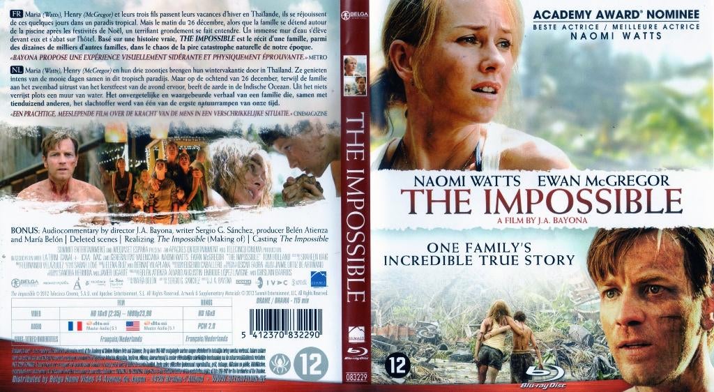 the impossible (blu-ray) neuf, Enlèvement ou Envoi, Comme neuf, Drame