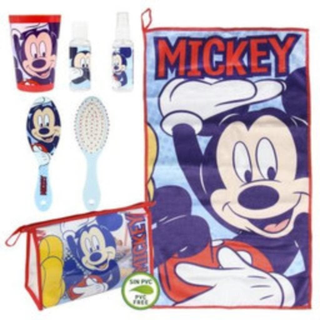 Mickey Mouse Toilettas Gevuld - 6 Delig - Disney, Enlèvement ou Envoi, Neuf, Rouge, Garçon