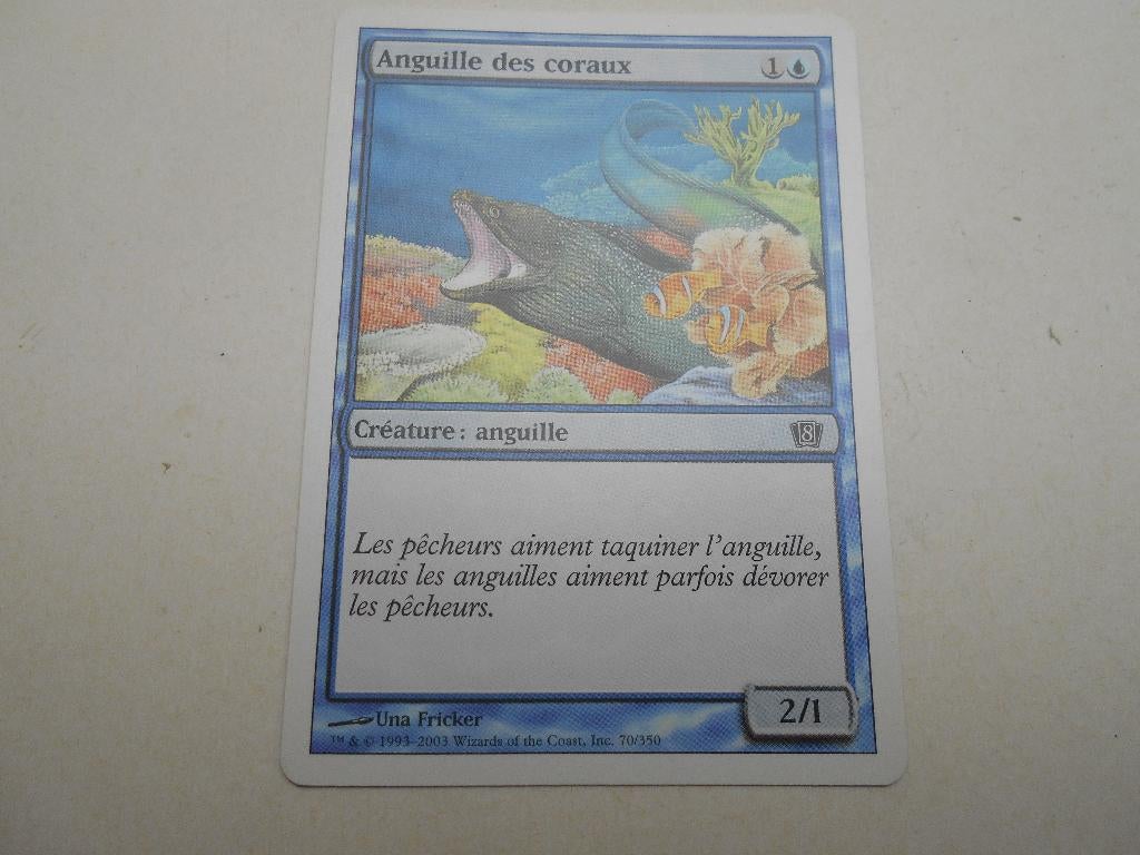 magic card The gathering créature anguille des coraux, Hobby & Loisirs créatifs, Enlèvement ou Envoi, Neuf