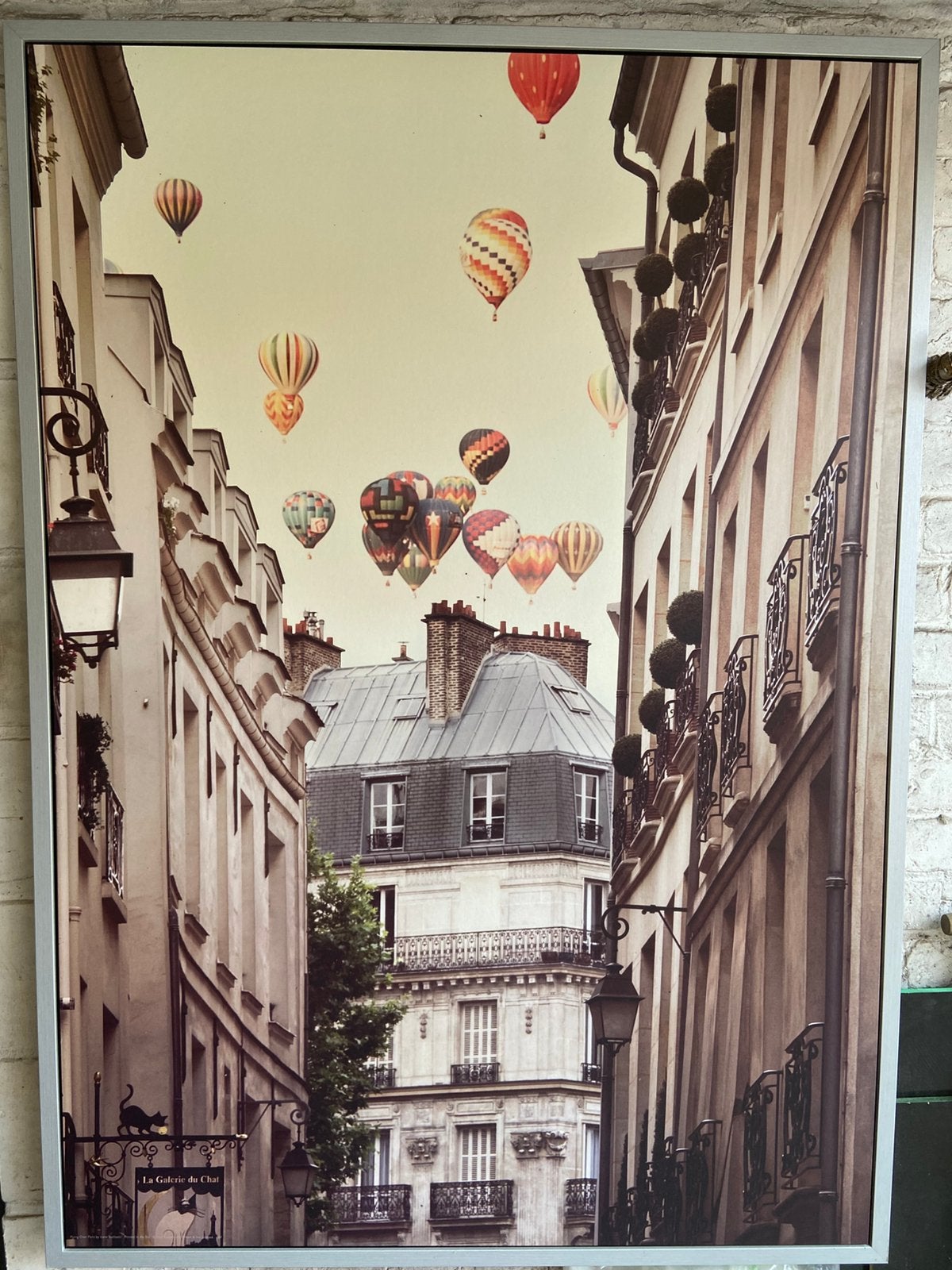 Décoration murale sur toile flying over paris Irene Suchocki, Enlèvement