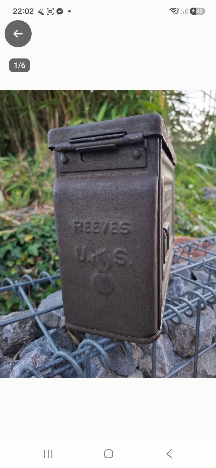 Militaria Caisse munitions US Army de cal.30 WW2, Enlèvement ou Envoi