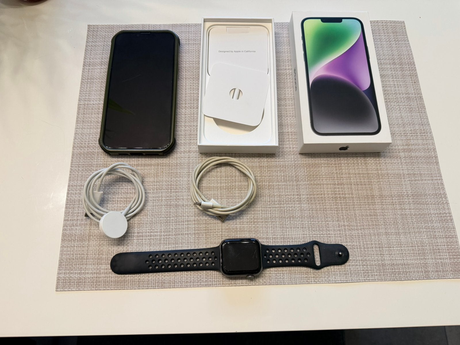 Iphone 14 Plus met Apple watch series 4, Telecommunicatie, Ophalen, IPhone 14 Plus, Zonder simlock, 128 GB